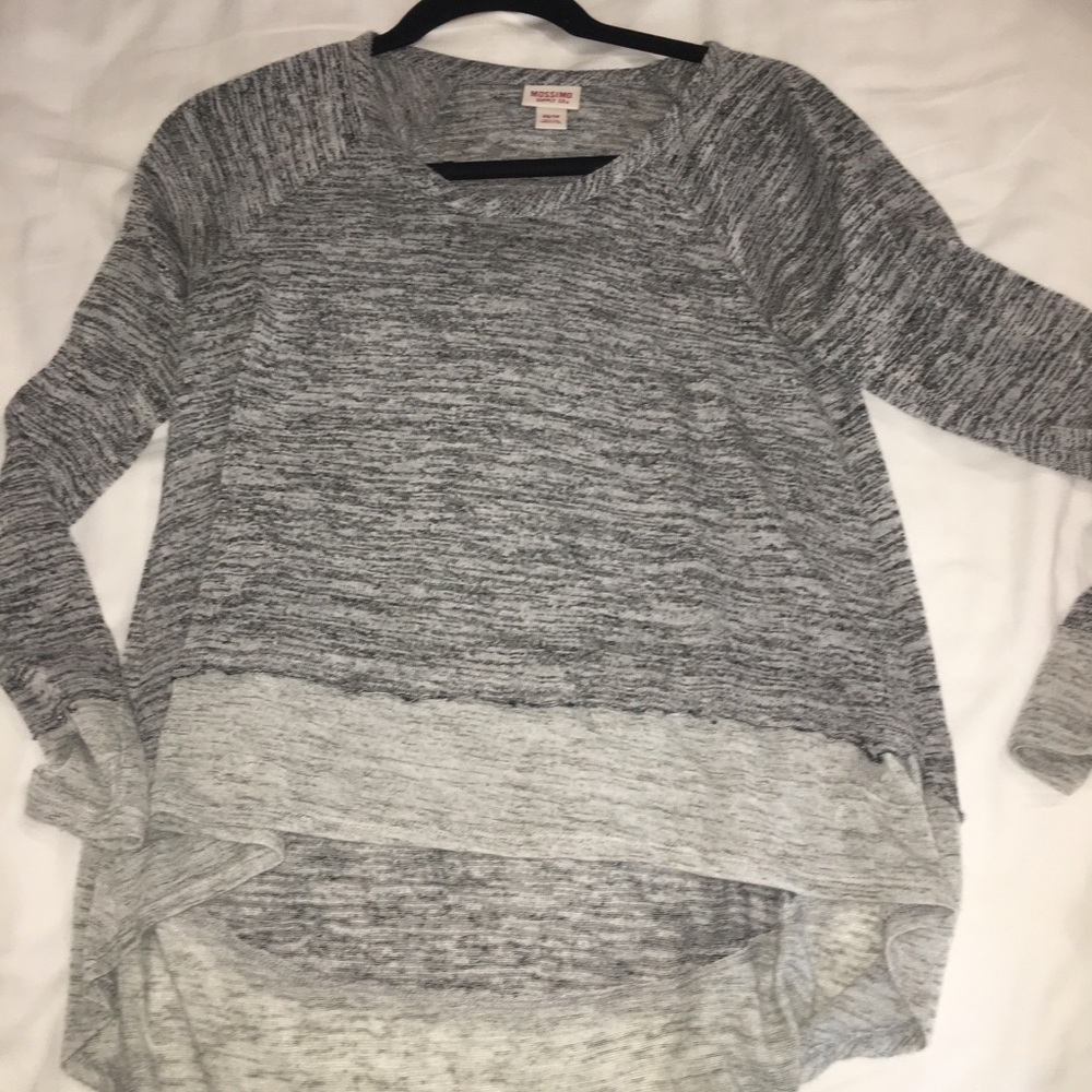Grey tunic top